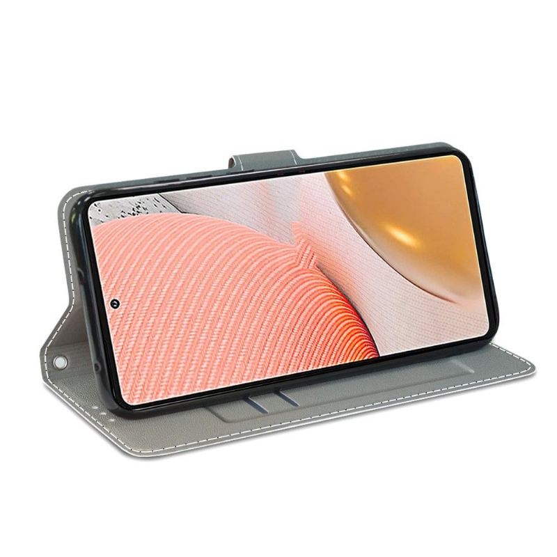 Flip Case Für Samsung Galaxy A72 4G / A72 5G Lila Schmetterling