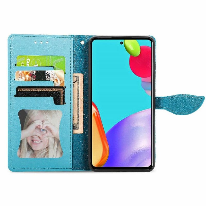 Flip Case Für Samsung Galaxy A72 4G / A72 5G Mandala-blatt