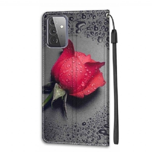 Flip Case Für Samsung Galaxy A72 4G / A72 5G Rosa