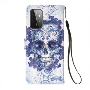 Lederhüllen Für Samsung Galaxy A72 4G / A72 5G Calavera-muster