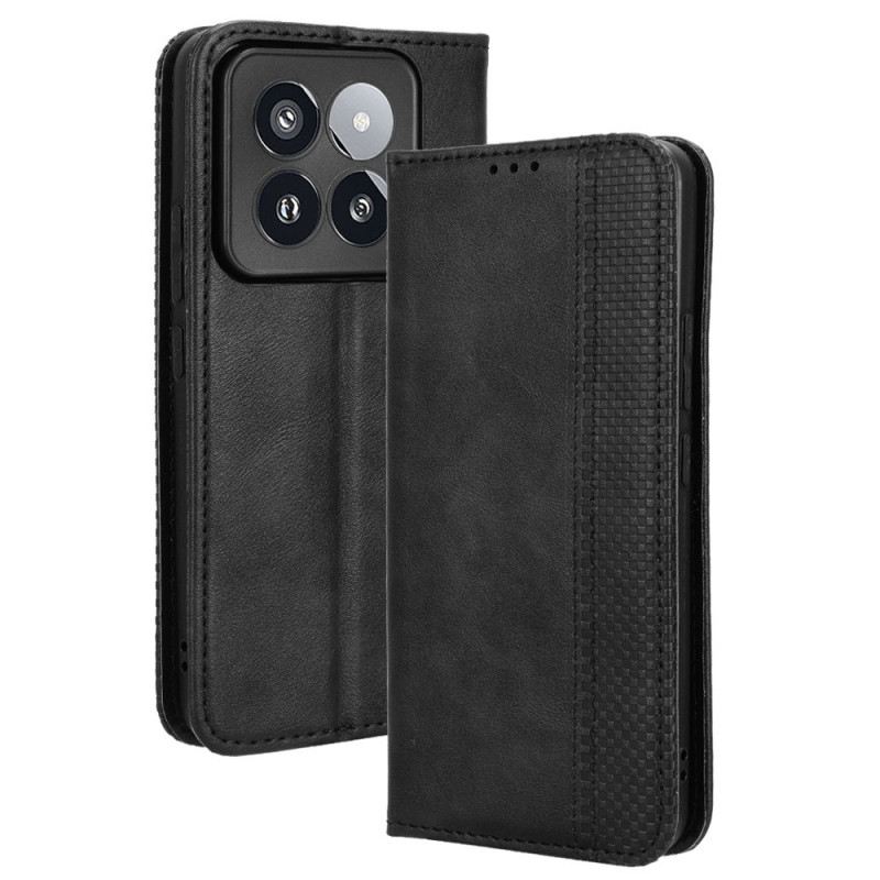 Flip Case Xiaomi 14 Pro Vintage-kunstleder