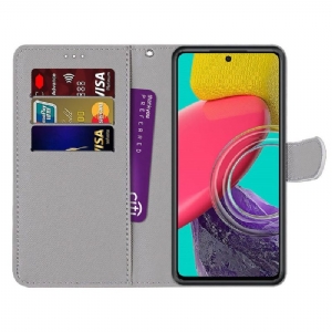 Flip Case Für Samsung Galaxy M53 5G Radioaktives Symbol