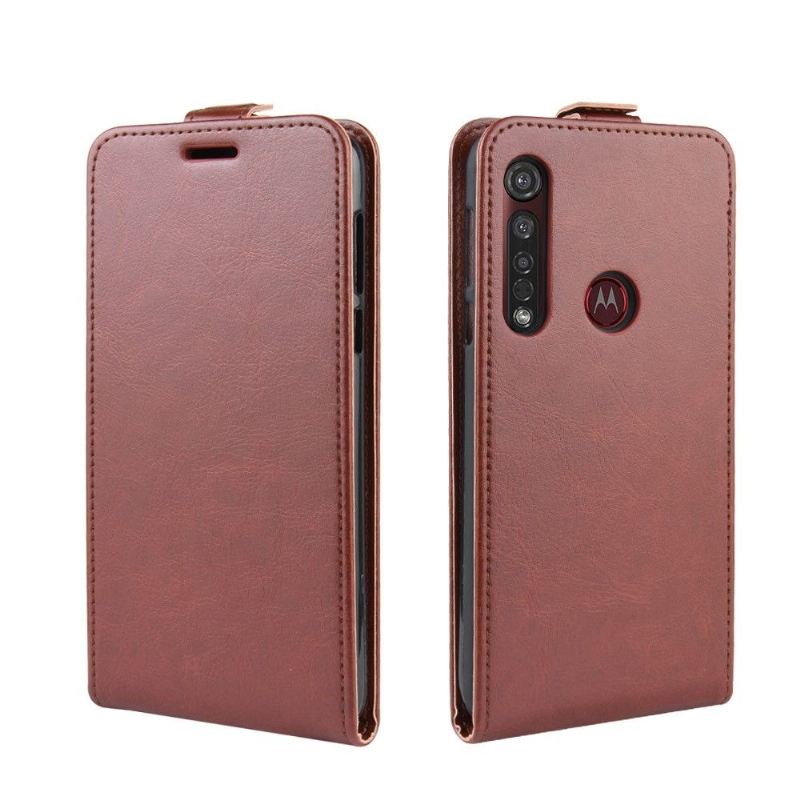 Case Für Motorola Moto G8 Plus Anti-Sturz Flip Case Vertikales Kunstleder