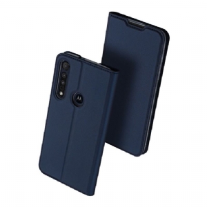 Flip Case Für Motorola Moto G8 Plus Kartenetui Mit Satineffekt