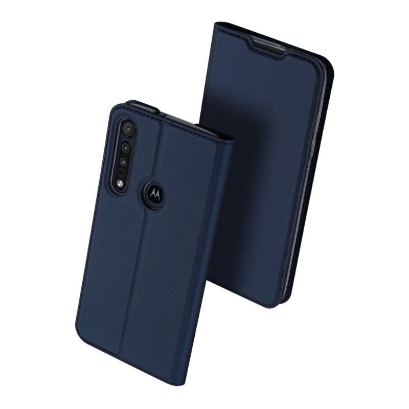 Flip Case Für Motorola Moto G8 Plus Kartenetui Mit Satineffekt