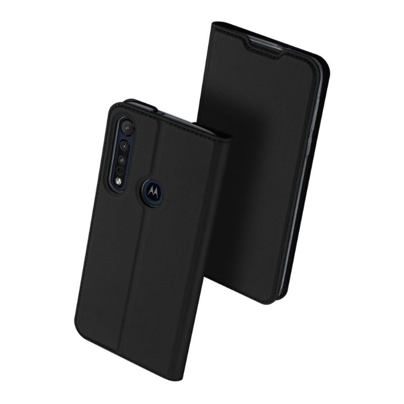 Flip Case Für Motorola Moto G8 Plus Kartenetui Mit Satineffekt