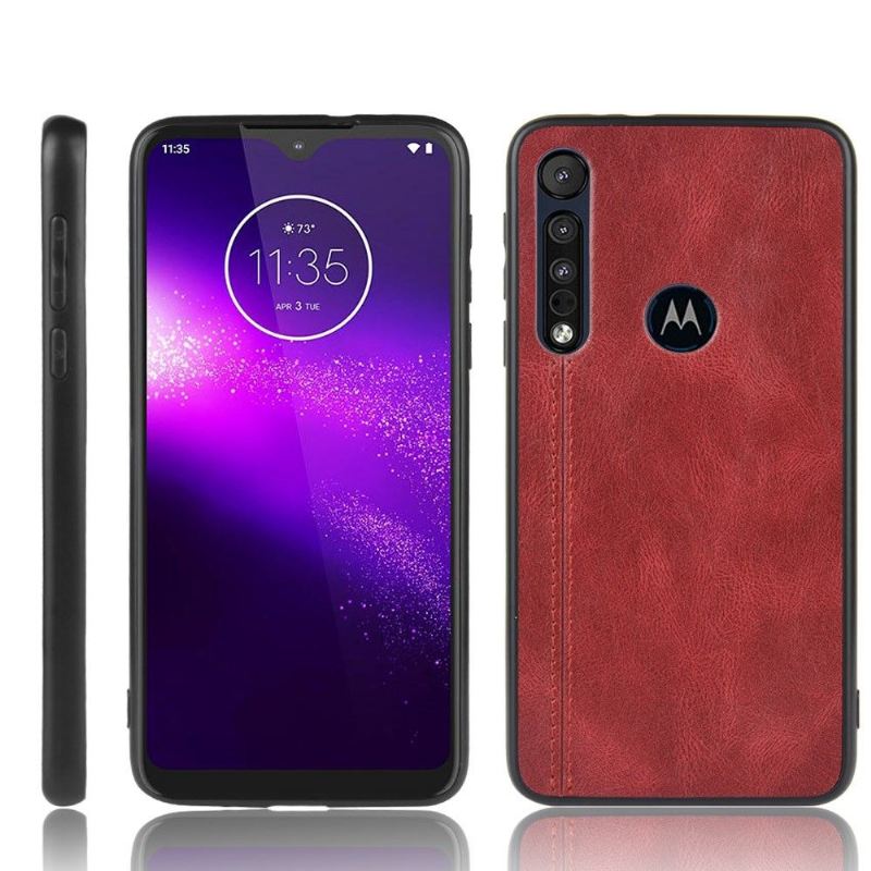 Handyhülle Für Motorola Moto G8 Plus Ledereffekt