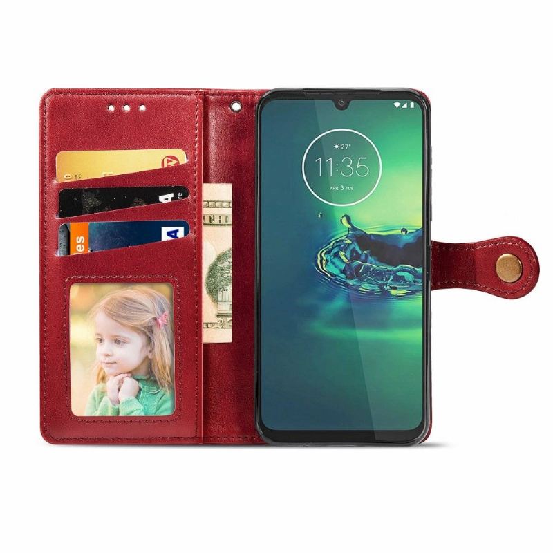 Lederhüllen Für Motorola Moto G8 Plus Schutzhülle Indila Kartenetui Aus Kunstleder