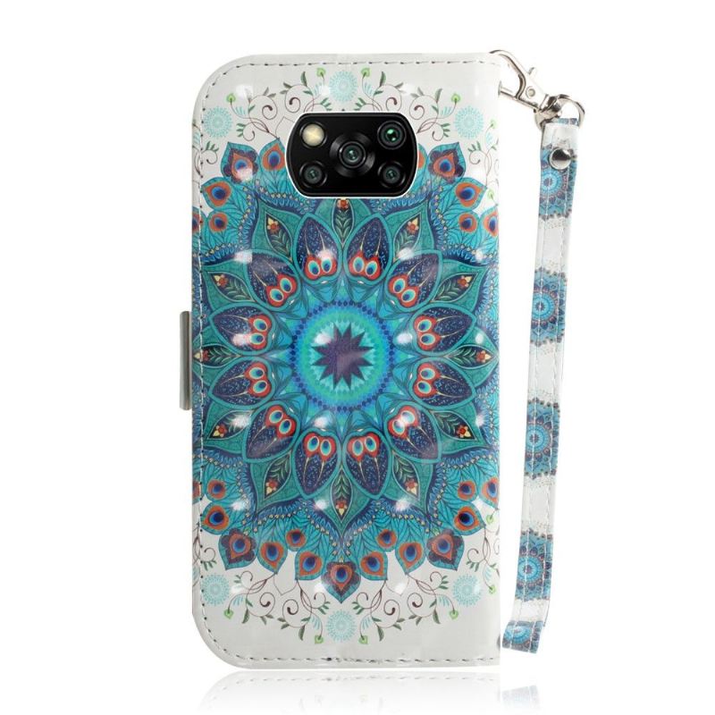 Flip Case Für Poco X3 / X3 Pro / X3 NFC Blumen-mandala