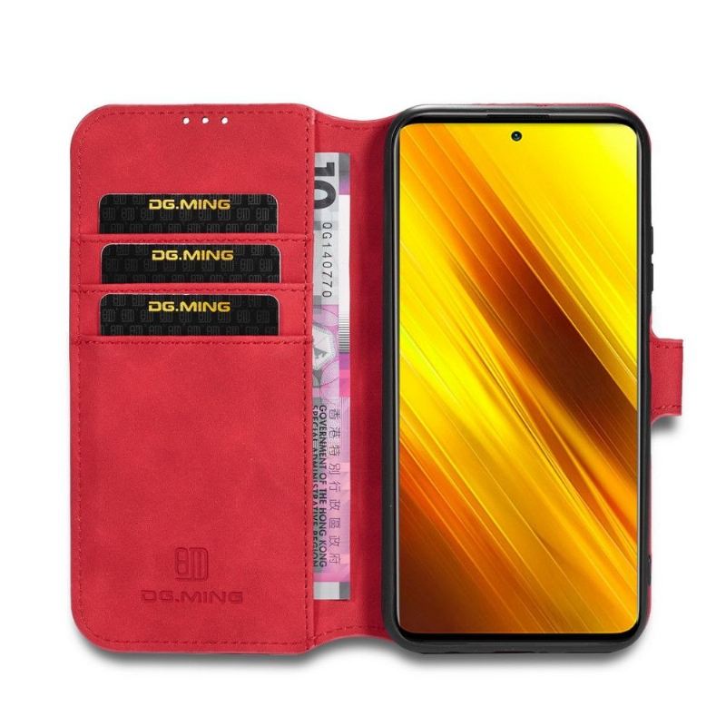 Flip Case Für Poco X3 / X3 Pro / X3 NFC Dg Ming Retro-stil