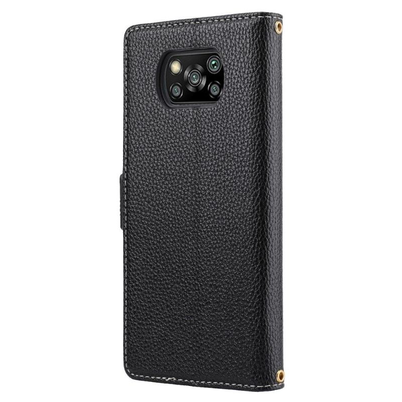 Flip Case Für Poco X3 / X3 Pro / X3 NFC Dreifarbige Eva