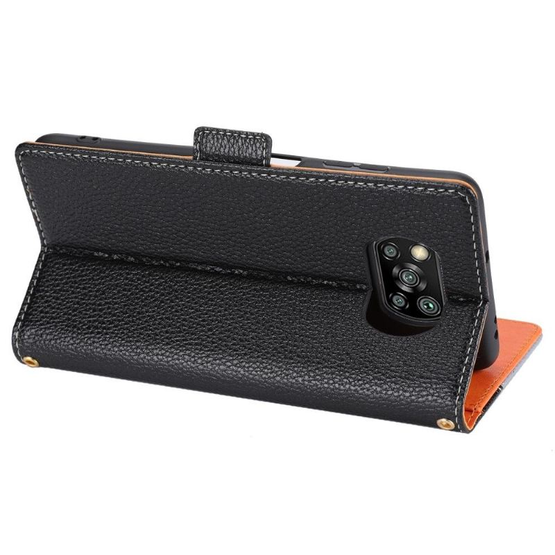 Flip Case Für Poco X3 / X3 Pro / X3 NFC Dreifarbige Eva