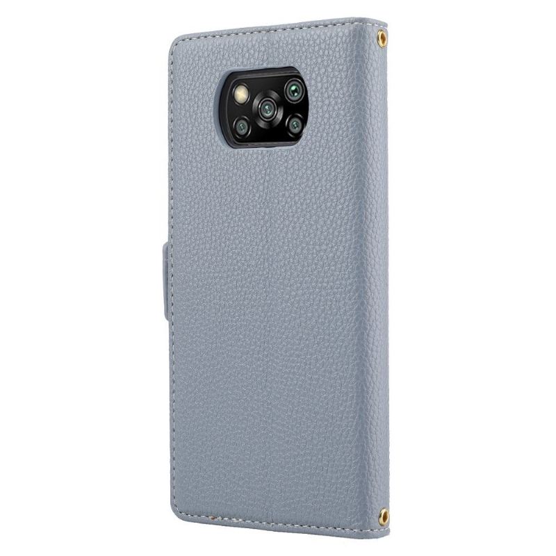 Flip Case Für Poco X3 / X3 Pro / X3 NFC Dreifarbige Eva