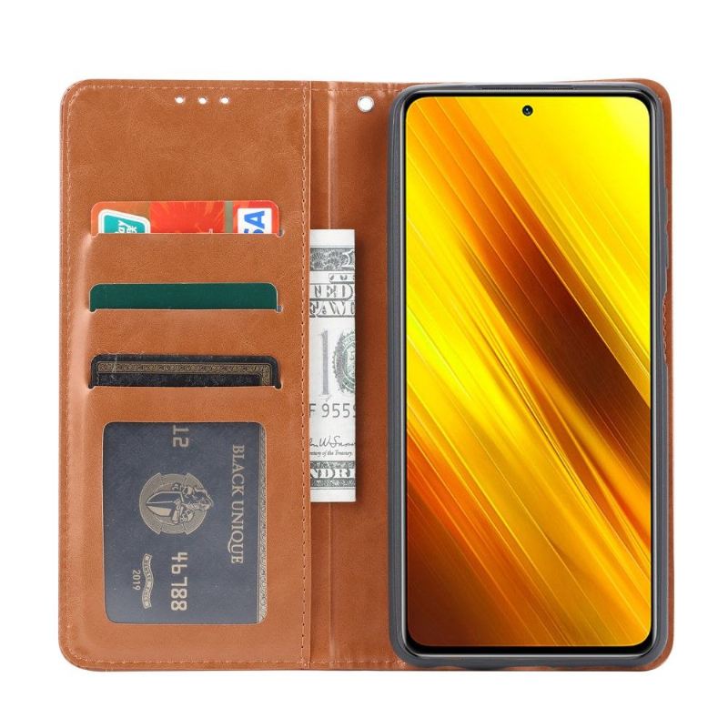 Flip Case Für Poco X3 / X3 Pro / X3 NFC Kartenhalter Aus Kunstleder