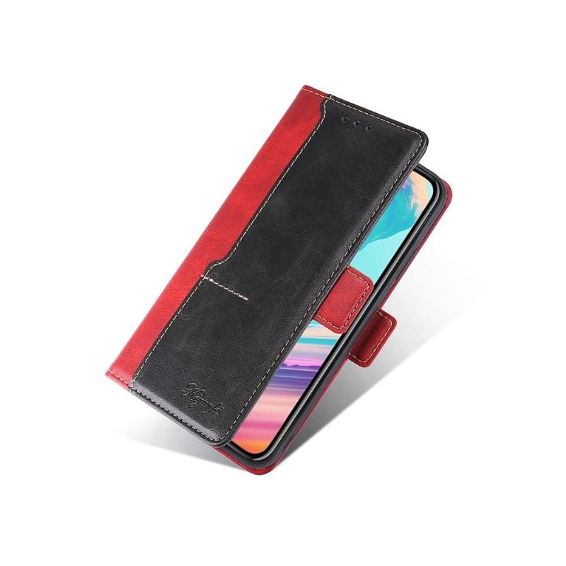 Flip Case Für Poco X3 / X3 Pro / X3 NFC Keyunfei Kunstleder Zweifarbig