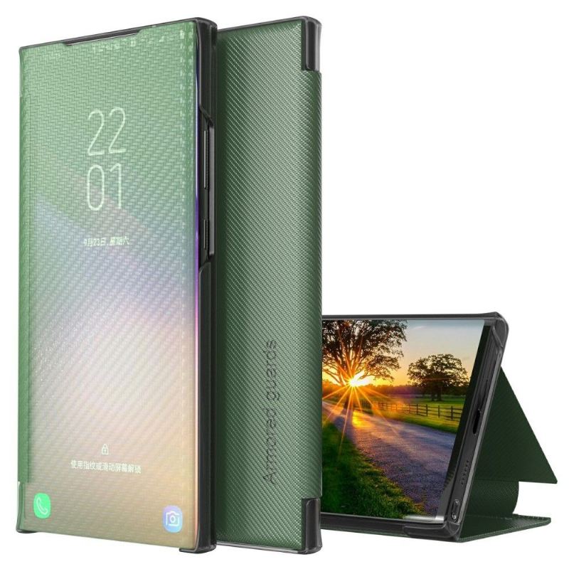 Handyhülle Für Poco X3 / X3 Pro / X3 NFC Schutzhülle Flip Case Kohlefaser