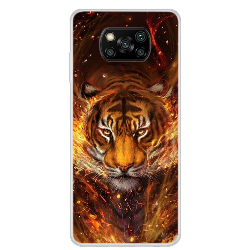 Hülle Für Poco X3 / X3 Pro / X3 NFC Anti-Sturz Feuertiger