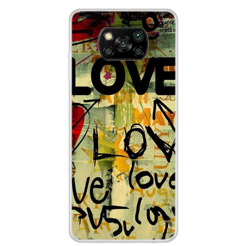 Hülle Für Poco X3 / X3 Pro / X3 NFC Anti-Sturz Liebe Liebe Liebe