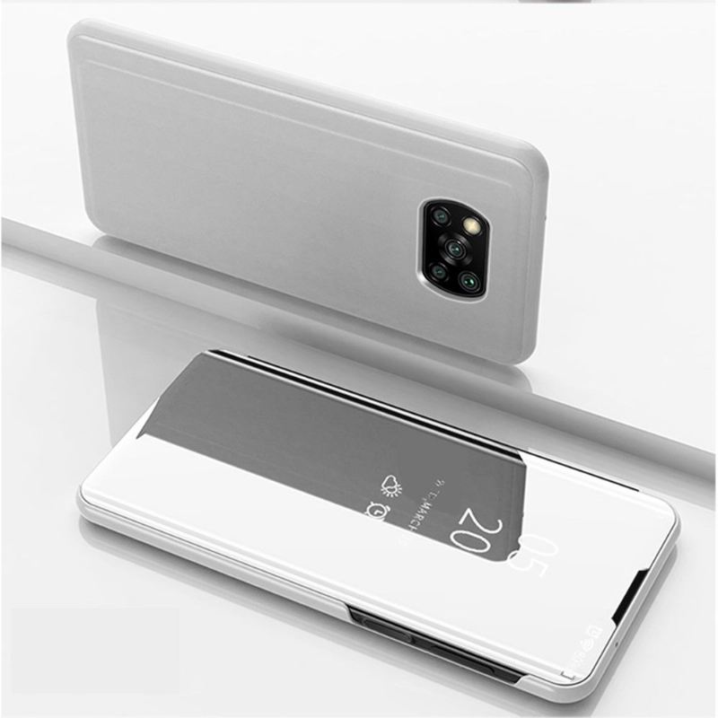 Hülle Für Poco X3 / X3 Pro / X3 NFC Flip Case Spiegeleffekt