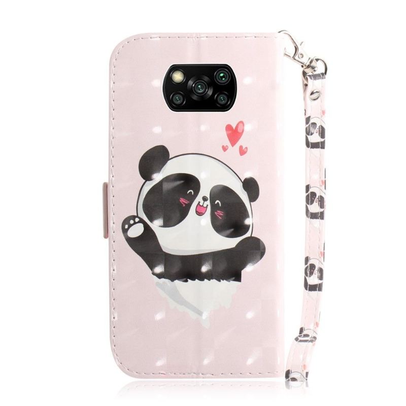 Lederhüllen Für Poco X3 / X3 Pro / X3 NFC Schutzhülle Süßer Panda