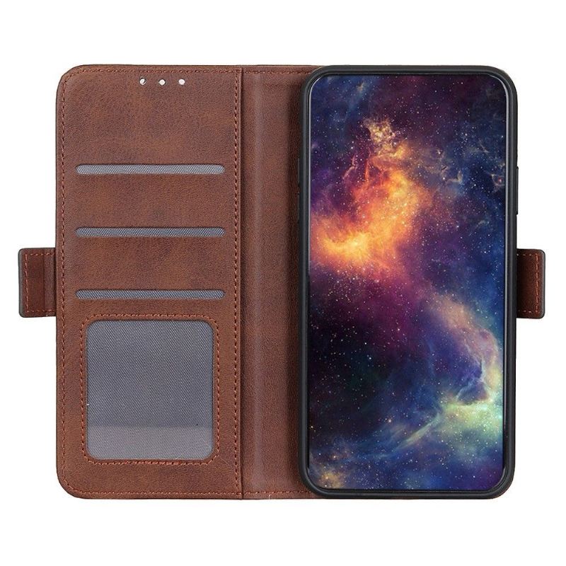 Case Für Asus Zenfone 8 Flip Brieftasche Flip Case Matter Lederbezug