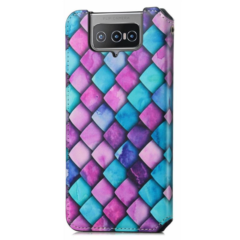 Flip Case Für Asus Zenfone 8 Flip Flip Case Farbiger Skalenstil