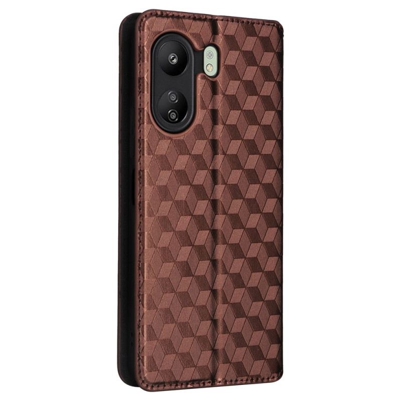 Flip Case Poco C65 3d-diamanten