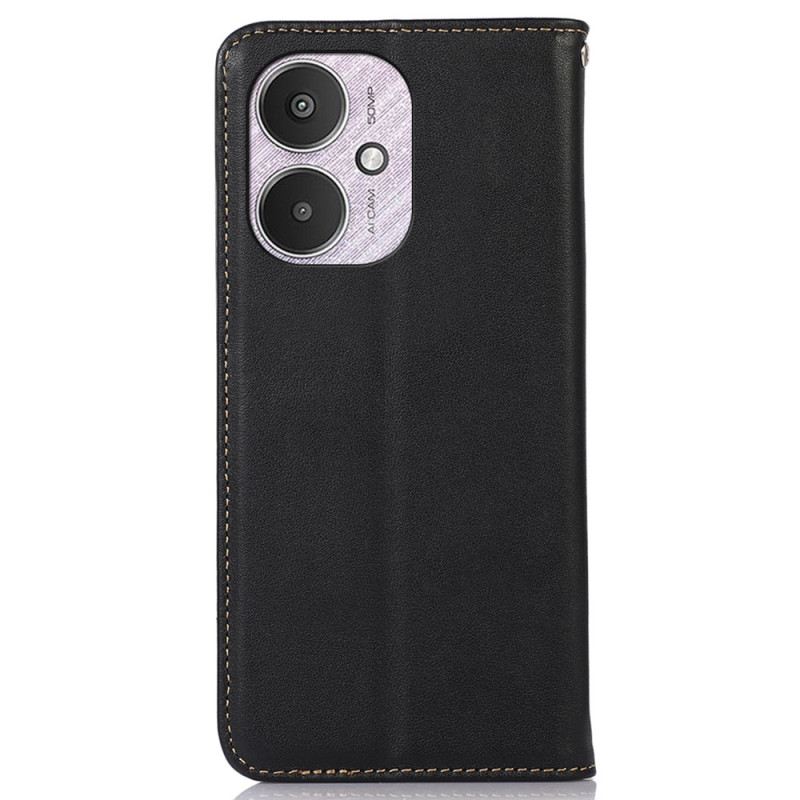 Flip Case Poco C65 Khazneh-leder