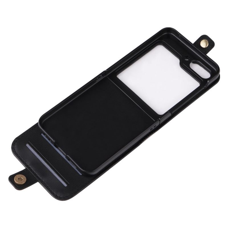 Case Für Samsung Galaxy Z Flip 6 Kartenhalter Und Verschluss