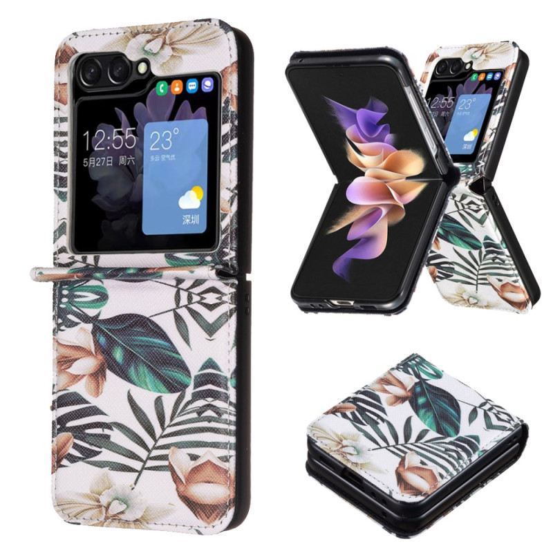 Hülle Samsung Galaxy Z Flip 6 Blätter Und Blumen