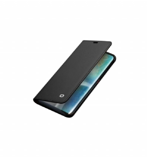 Flip Case Für Huawei Mate 20 Pro Klassisches Echtleder - Schwarz