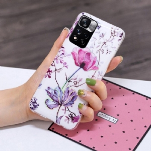 Hülle Für Xiaomi Redmi Note 11 Pro Plus 5G Violette Blume