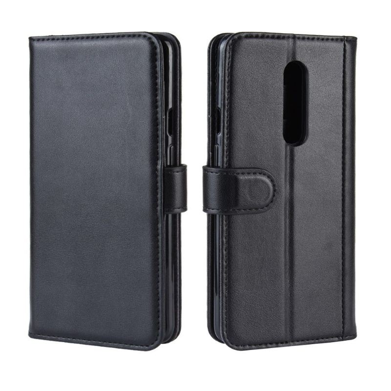 Case Für OnePlus 7 Pro Kartenetui Aus Premium-leder – Schwarz