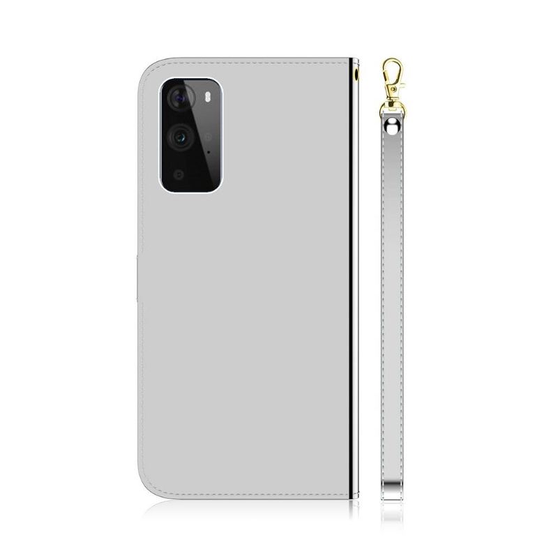 Flip Case Für OnePlus 9 Pro Kunstleder Spiegeleffekt