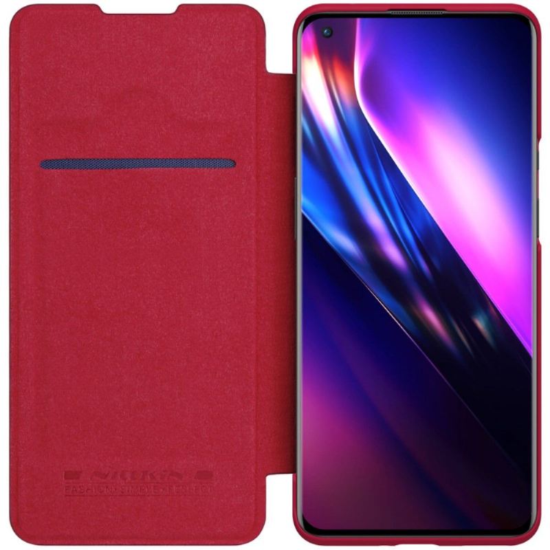 Flip Case Für OnePlus 9 Pro Ledereffekt Der Qin-serie