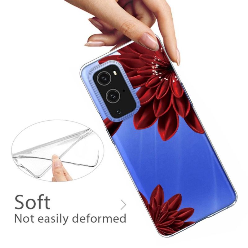 Handyhülle Für OnePlus 9 Pro Rote Blumen