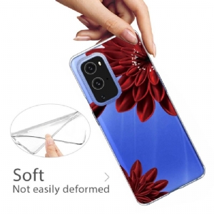 Handyhülle Für OnePlus 9 Pro Rote Blumen