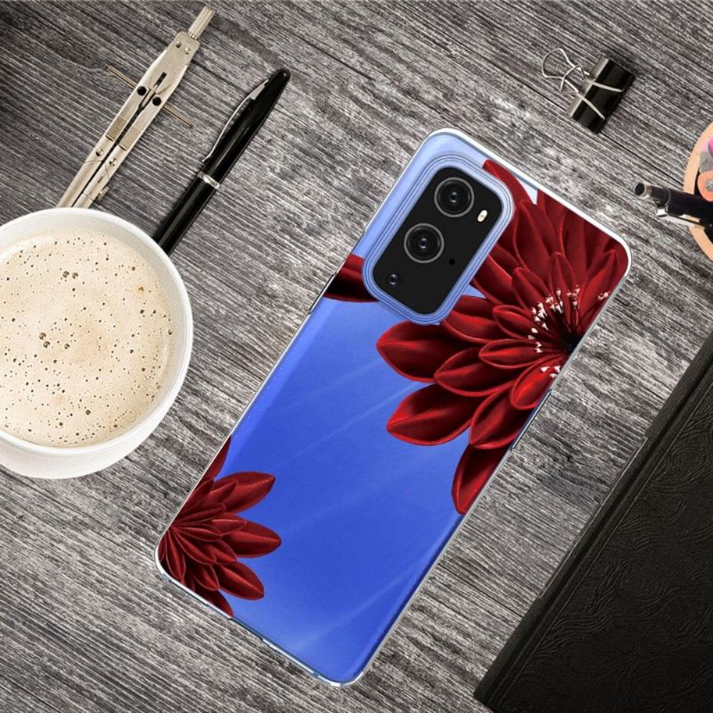 Handyhülle Für OnePlus 9 Pro Rote Blumen