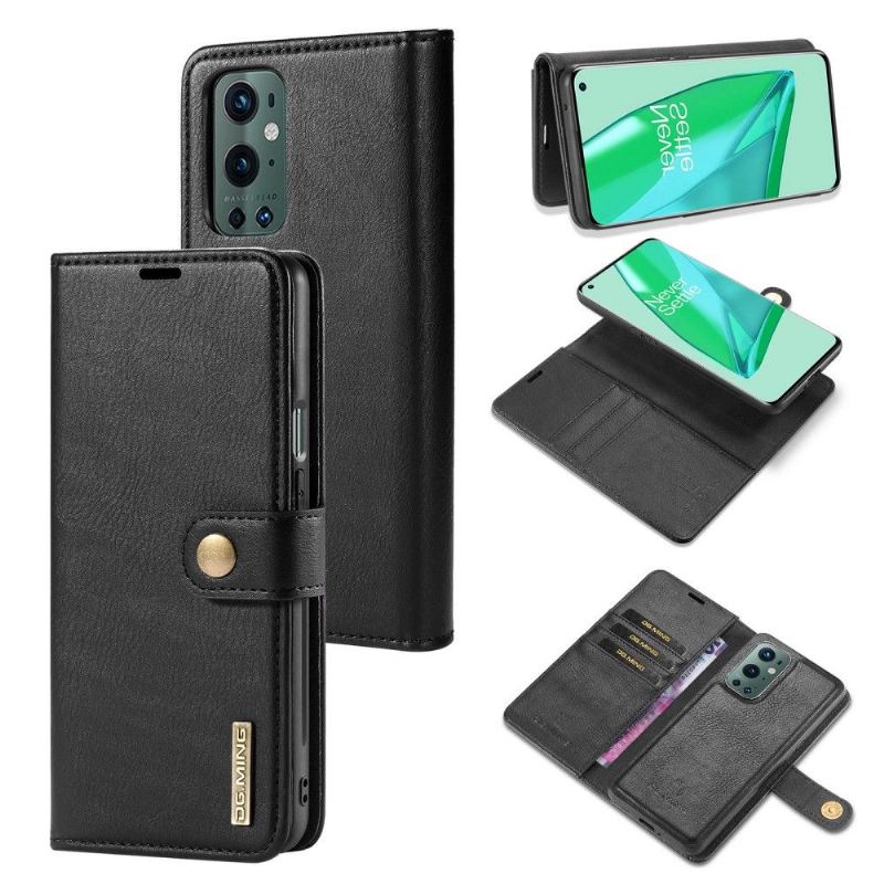 Hülle Flip Case Für OnePlus 9 Pro Schutzhülle 2 in 1 Und Abnehmbare Schale