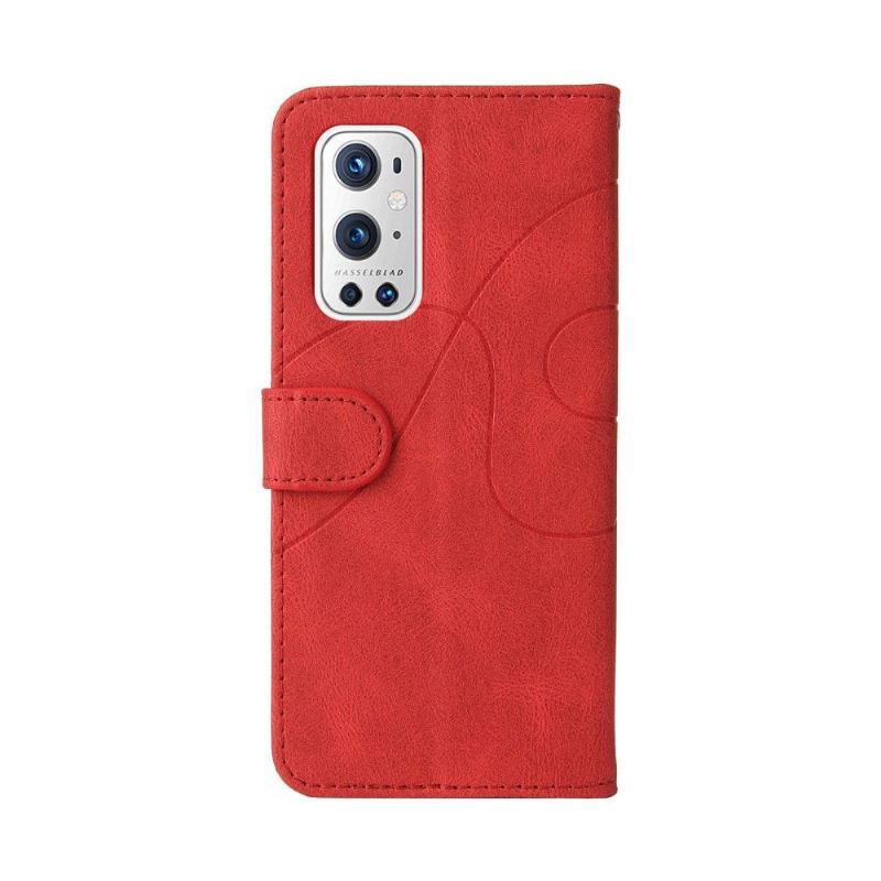 Lederhüllen Für OnePlus 9 Pro Bicolor Künstlerisch