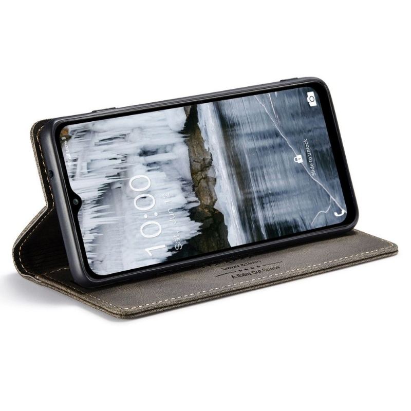 Flip Case Für Samsung Galaxy A13 4G Autoraum Kunstleder