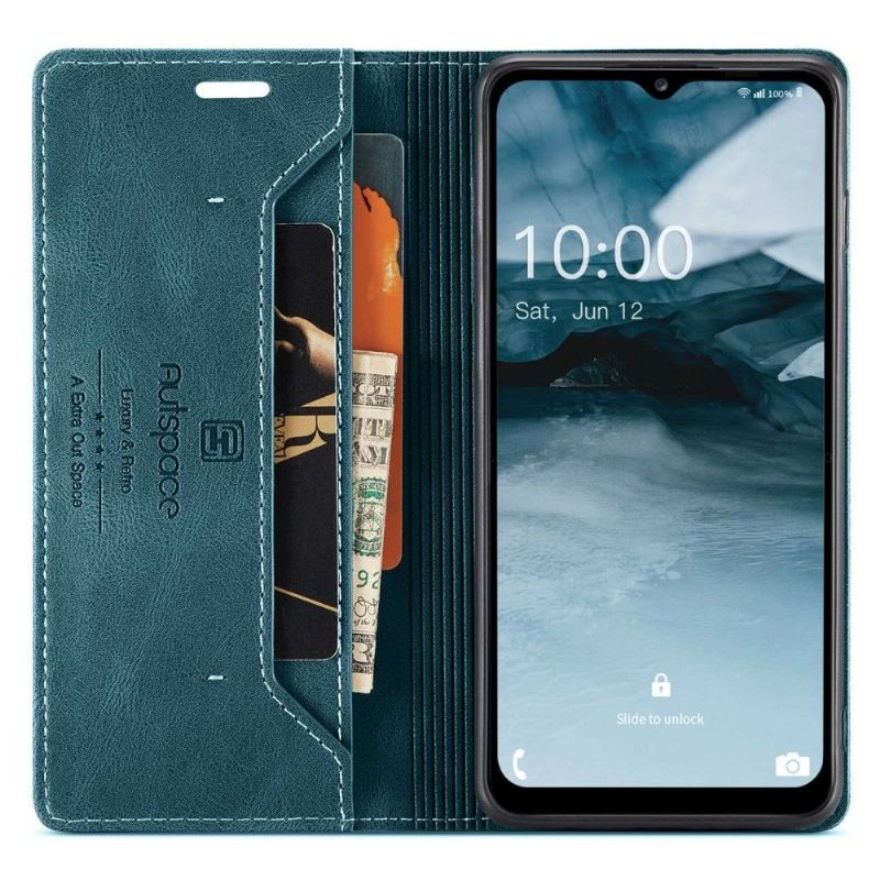 Flip Case Für Samsung Galaxy A13 4G Autoraum Kunstleder