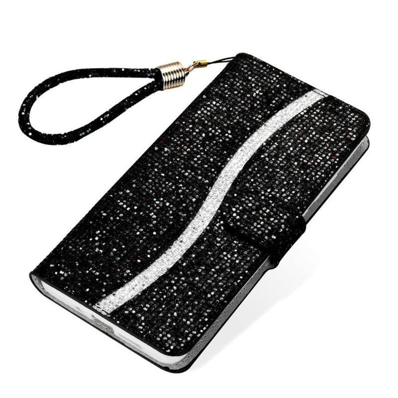 Flip Case Für Samsung Galaxy A13 4G Glitzerkartenhalter