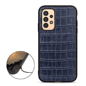 Hülle Für Samsung Galaxy A13 4G Chic Croco Skin Look