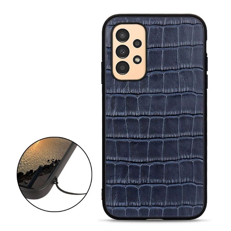 Hülle Für Samsung Galaxy A13 4G Chic Croco Skin Look