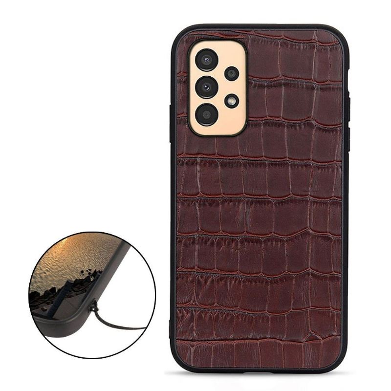 Hülle Für Samsung Galaxy A13 4G Chic Croco Skin Look