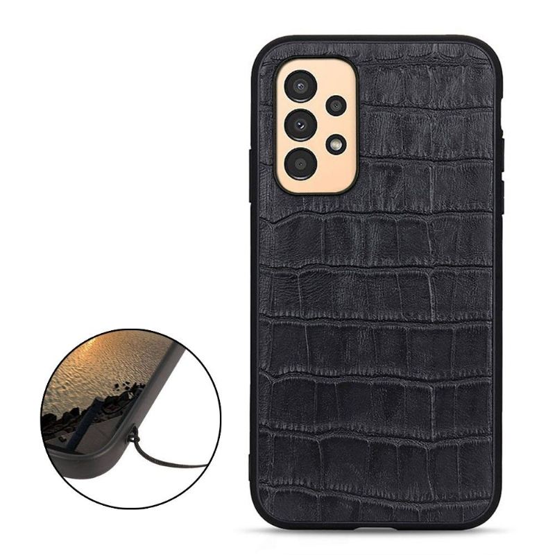 Hülle Für Samsung Galaxy A13 4G Chic Croco Skin Look