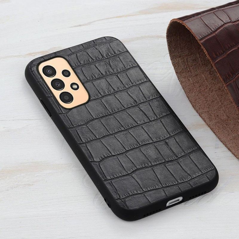 Hülle Für Samsung Galaxy A13 4G Chic Croco Skin Look