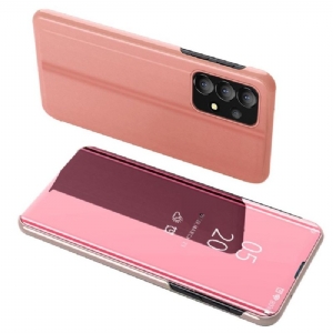 Hülle Für Samsung Galaxy A13 4G Flip Case Spiegeleffekt