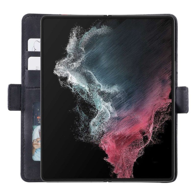 Flip Case Für Samsung Galaxy Z Fold 4 Casedance Serie Waltz 001